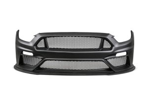 Ford Mustang Front Bumper - Anderson Composites - Type-TT Fiberglass - Matte Black - `15-`17 Ford Mustang Front Bumper - Anderson Composites - Type-TT Fiberglass - Matte Black - `15-`17